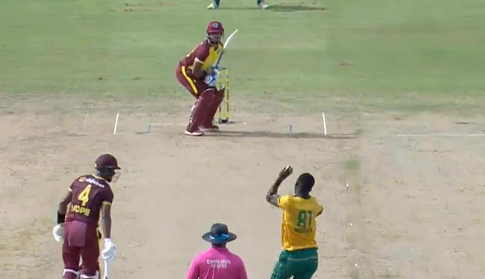 Pooran smacked a gigantic six [x]
